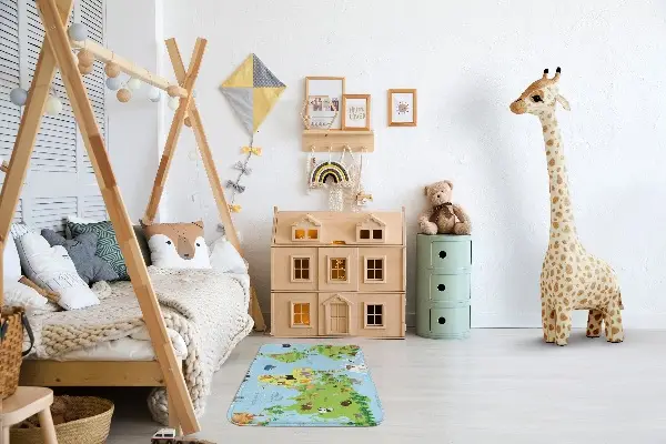 Moderni tepih Zemljevid živali sveta