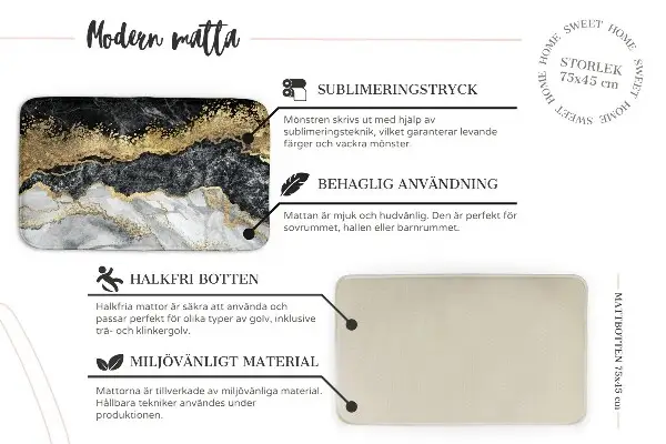 Moderni tepih Zeleni marmor