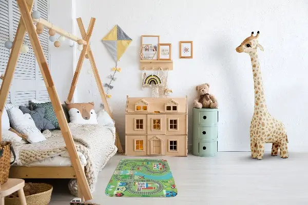 Moderni tepih Mesto s tiri
