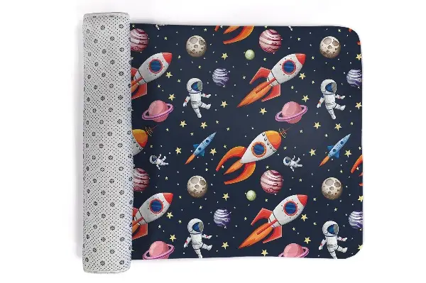 Moderni tepih Planet in astronavtske rakete