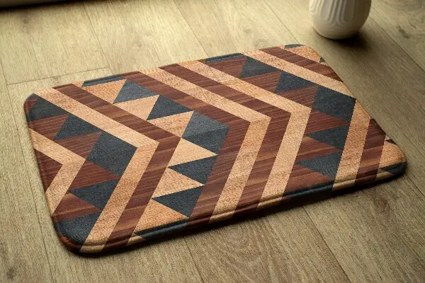 Preproga Geometrijski leseni vzorec