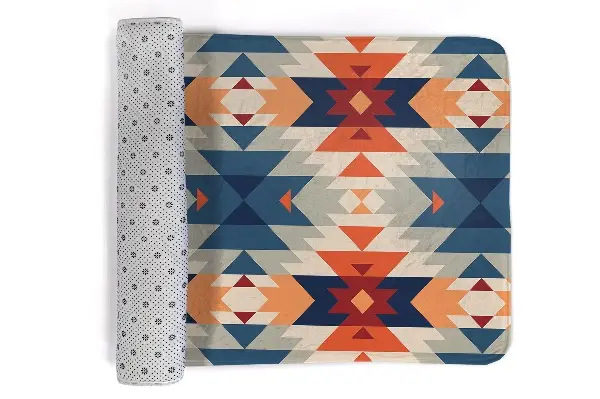 Tepih za dnevno sobo Azteški geometrijski vzorec