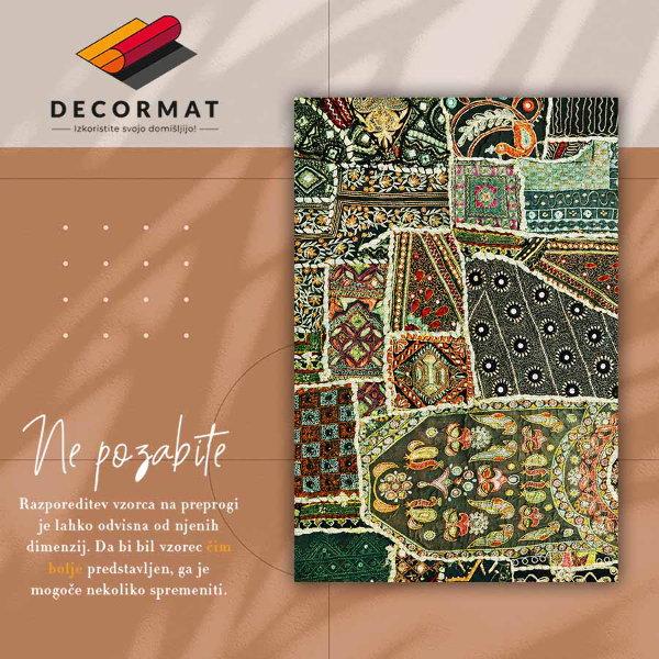 Vinil preproga Patchwork v turškem slogu