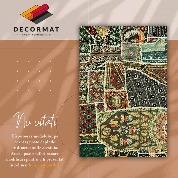 Vinil preproga Patchwork v turškem slogu