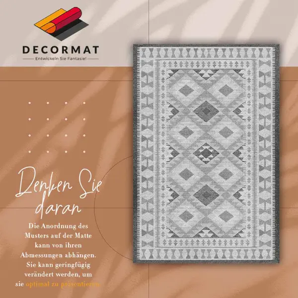 PVC preproga Sivi diamanti