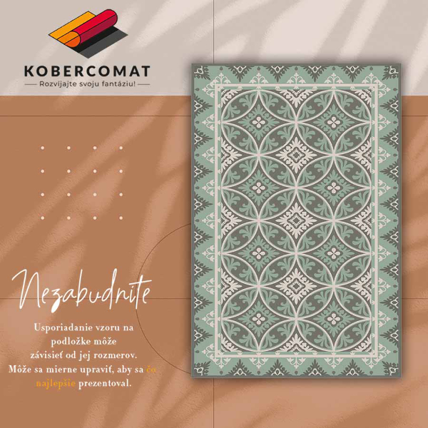 PVC preproga Vzorec retro koles