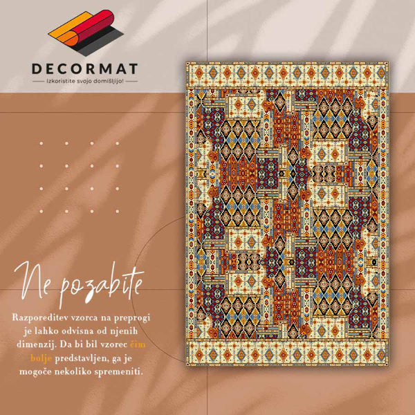 Vinilna preproga Geometrijsko patchwork
