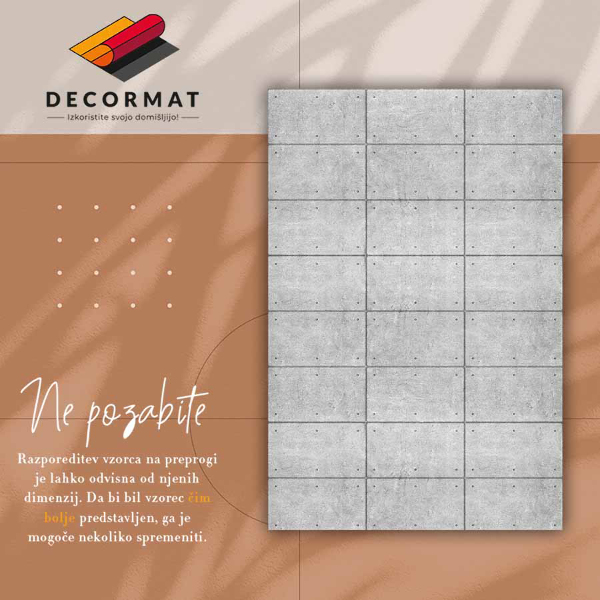 Vinilna preproga Betonska kocka