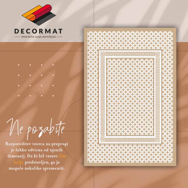 Vinil preproga Geometrijska pletenica