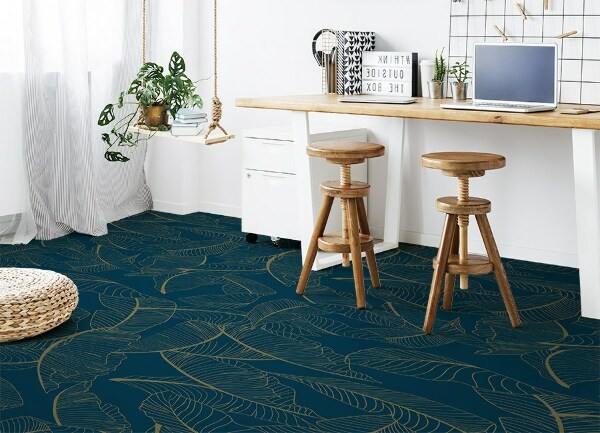 Vinilna preproga Skelet z listom