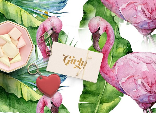 Vinilna preproga Flamingos