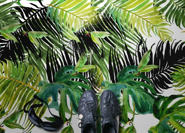 Vinilna preproga Palm listi