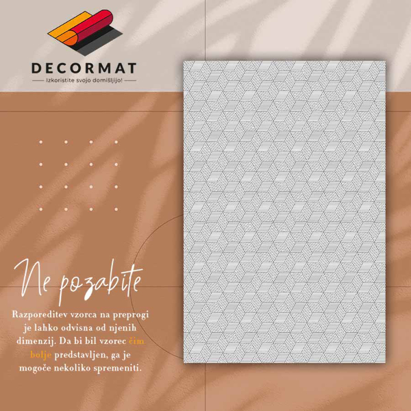 Vinil preproga Geometrijska kocka