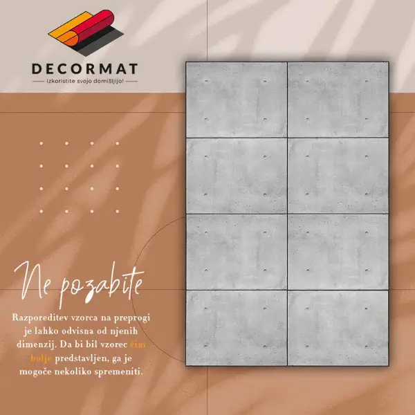 Vinilna preproga Betonske plošče