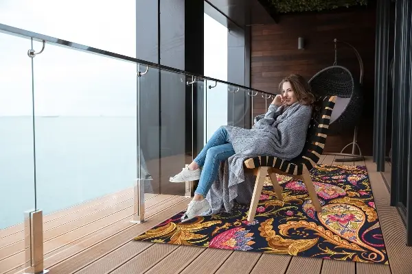 Zunanja preproga Barvita Paisley