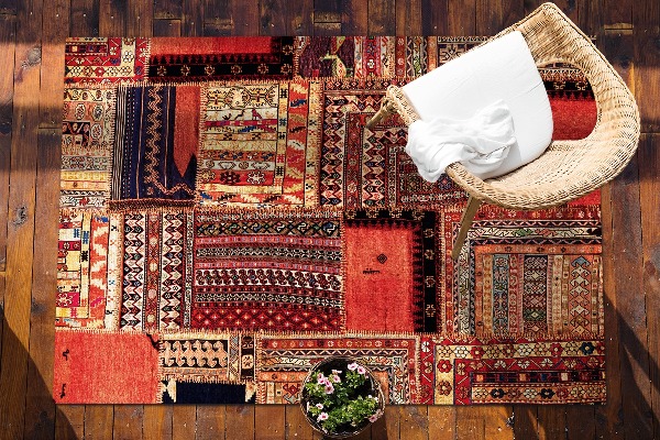 Zunanji tepih Patchwork abstrakcija