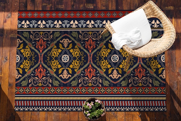 Zunanja preproga Cvetni vzorec boho