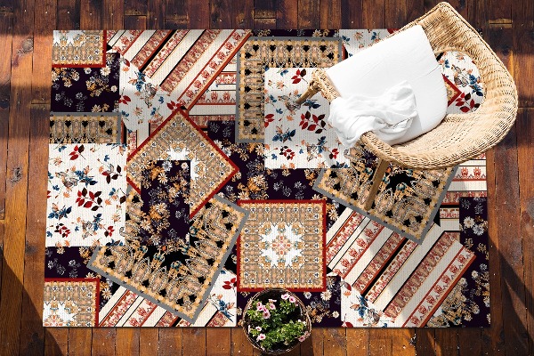 Zunanji tepih Kaotično patchwork