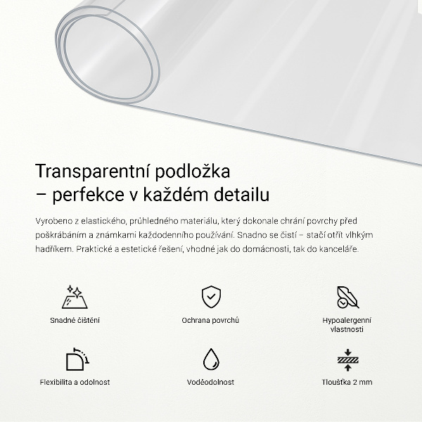 Mehko steklo prozorno