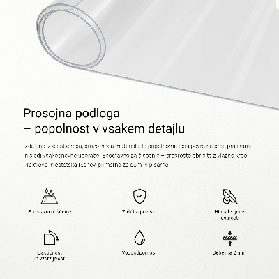 Mehko steklo prozorno