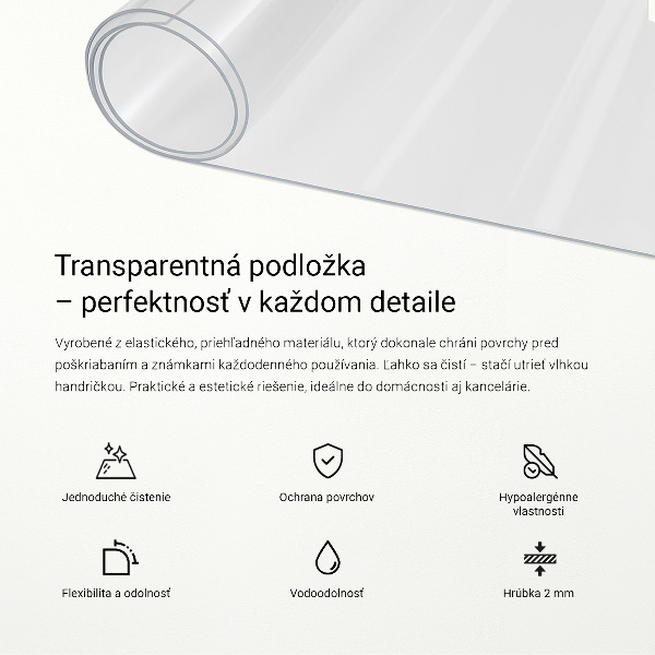 Mehko steklo prozorno