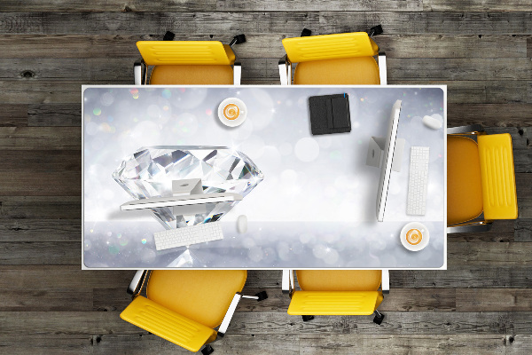 Podloga za pisalno mizo Diamant