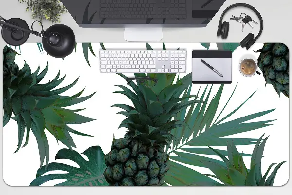Podloga za pisalno mizo Green pineapples