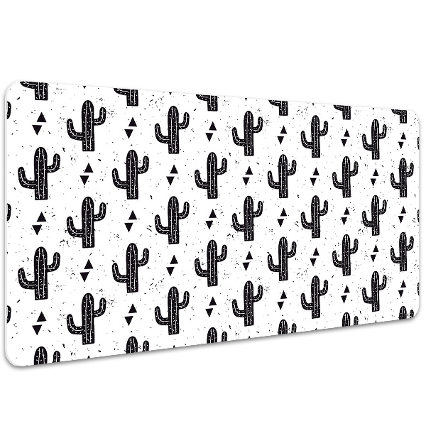 Podloga za mizo Black cacti