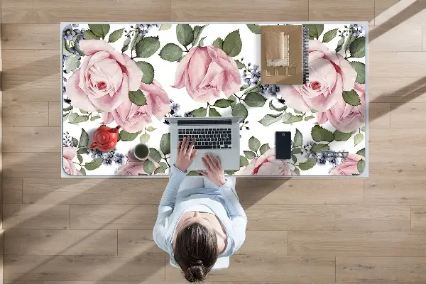 Podloga za pisalno mizo Watercolor roses