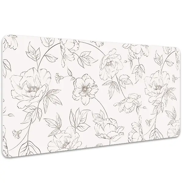Podloga za pisalno mizo Sketched flowers