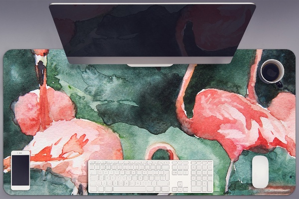 Namizna podloga Painted flamingos