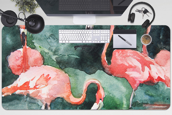 Namizna podloga Painted flamingos
