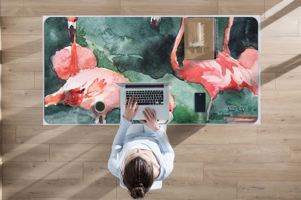 Namizna podloga Painted flamingos