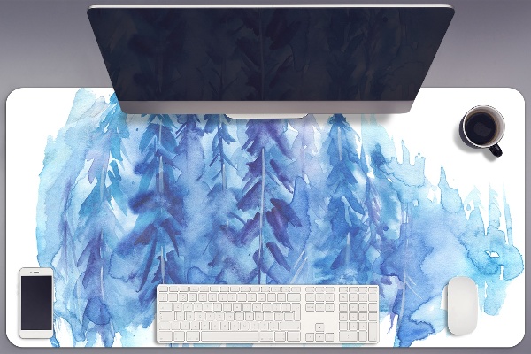 Namizna podloga Winter forest watercolor