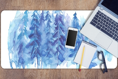 Namizna podloga Winter forest watercolor