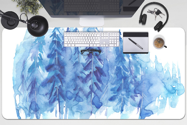 Namizna podloga Winter forest watercolor