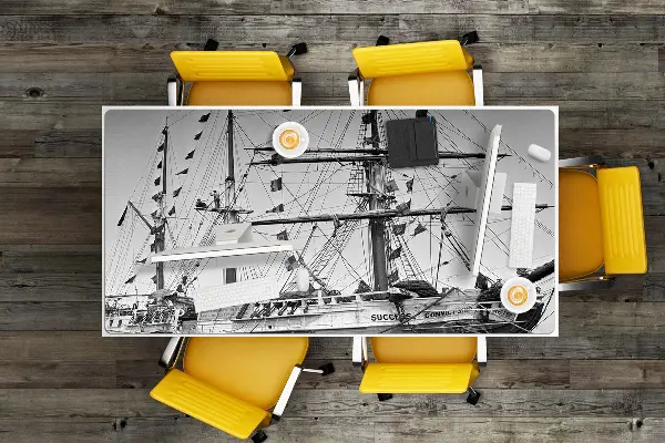 Podloga za mizo Vintage ship