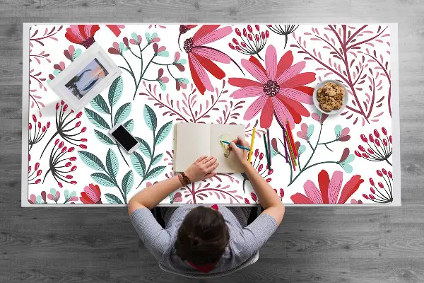 Podloga za pisalno mizo Floral pattern