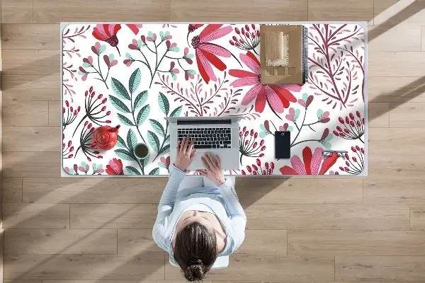 Podloga za pisalno mizo Floral pattern