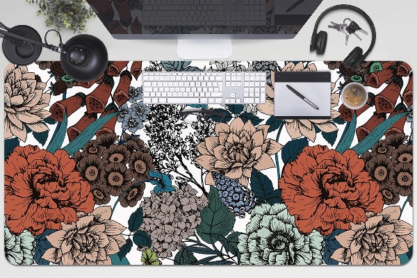 Namizna podloga Retro flowers