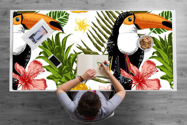 Podloga za pisalno mizo Toucan in ananas
