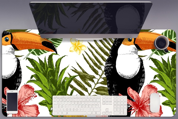 Podloga za pisalno mizo Toucan in ananas