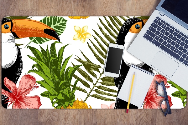 Podloga za pisalno mizo Toucan in ananas