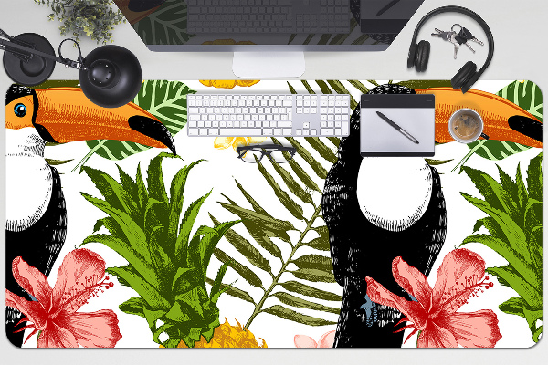 Podloga za pisalno mizo Toucan in ananas