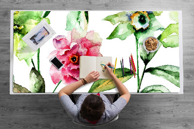 Podloga za pisalno mizo Pomladne rože