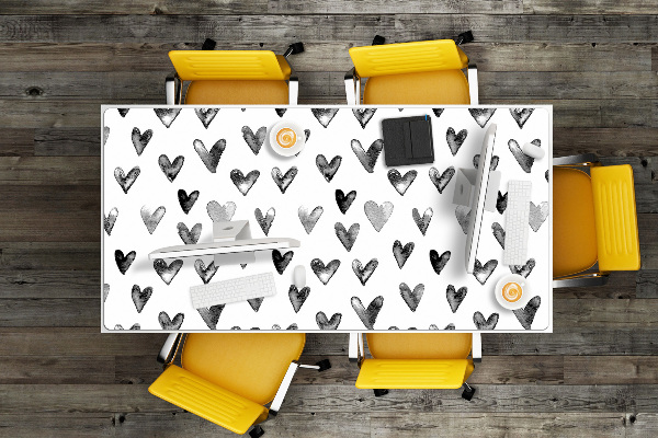 Podloga za pisalno mizo Painted hearts