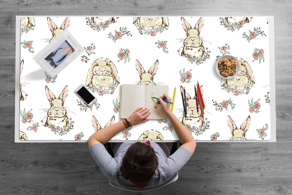 Podloga za pisalno mizo Light brown rabbits