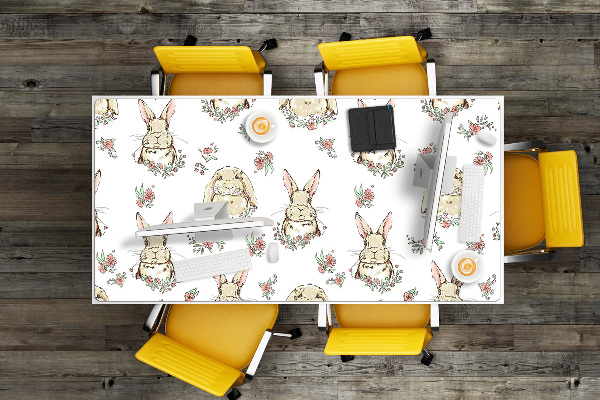 Podloga za pisalno mizo Light brown rabbits