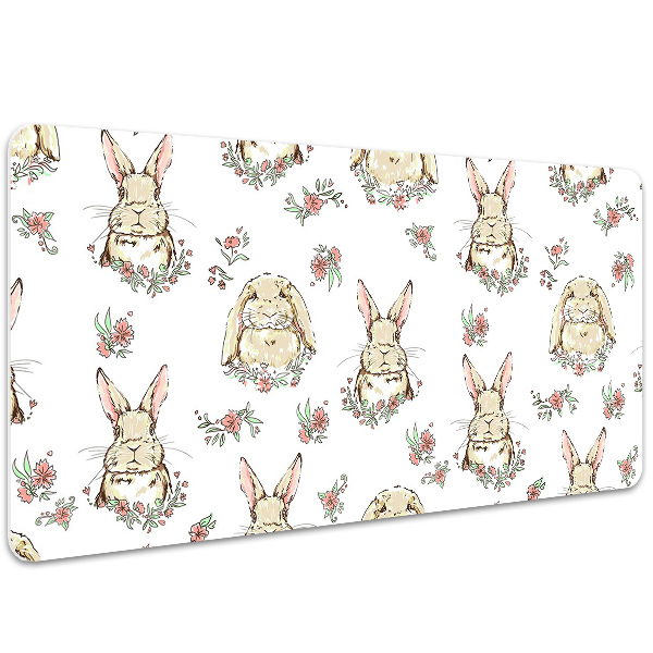 Podloga za pisalno mizo Light brown rabbits