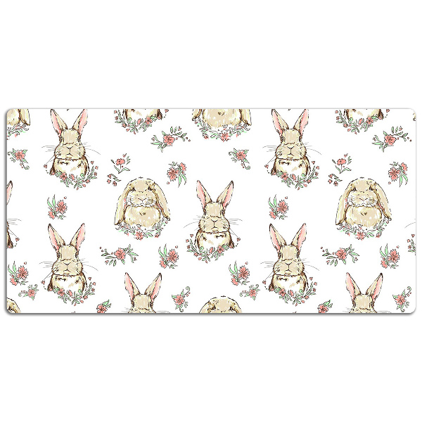 Podloga za pisalno mizo Light brown rabbits